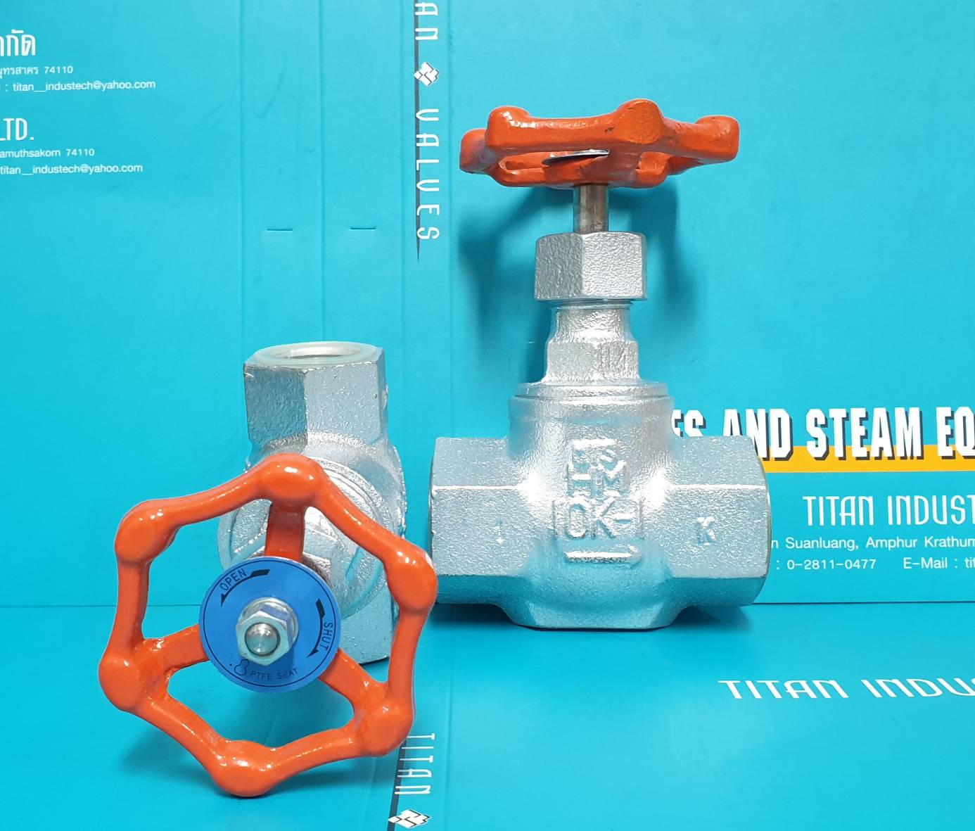 HITACHI GLOBE VALVE 10K Type PTFE Disc TITAN INDUSTECH CO.,LTD