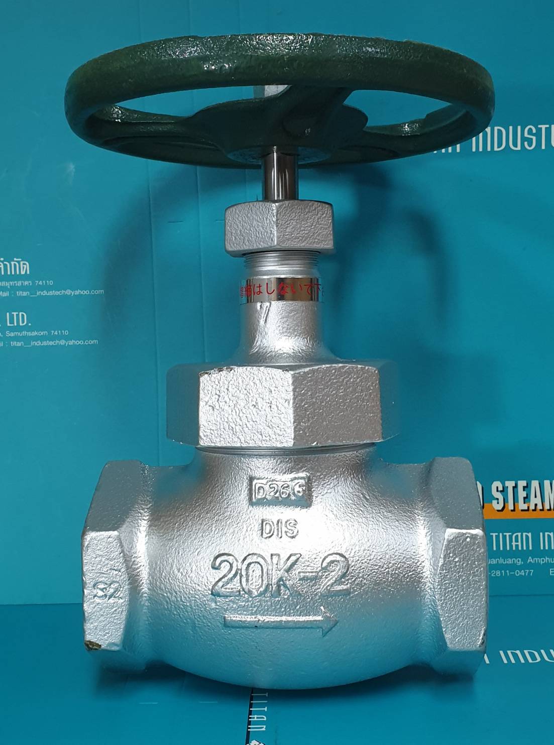 HITACHI GLOBE VALVE 20K Type PTFE Disc TITAN INDUSTECH CO.,LTD